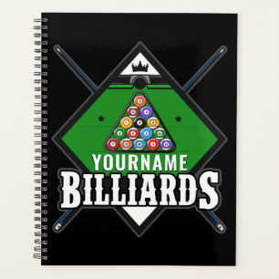 Personalized Billiards NAME Cue Rack Pool Room Planner