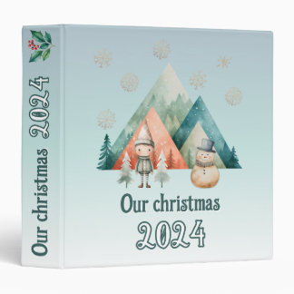 Personalized binder for winter scrapbook