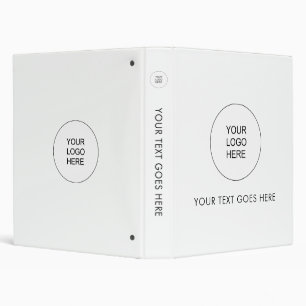 Personalized Binders Add Your Logo Text Here