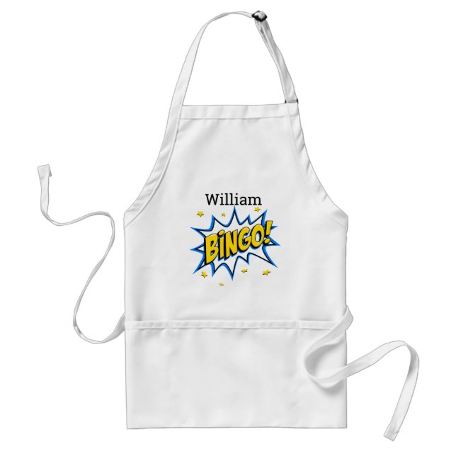 Personalized Bingo Worker Adult Apron (Front)