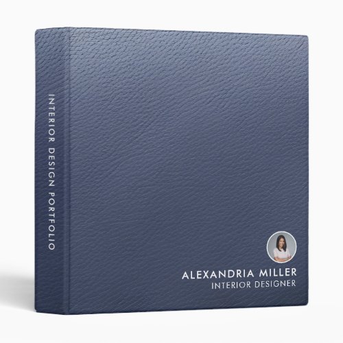 Personalized Bio Photo Portfolio Binder