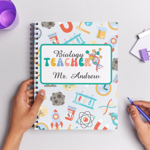 Personalized biology teacher, science teachers day planner