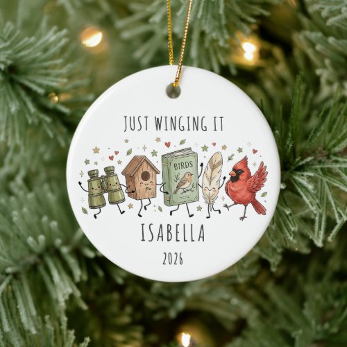 Personalized Bird Lover Ornament