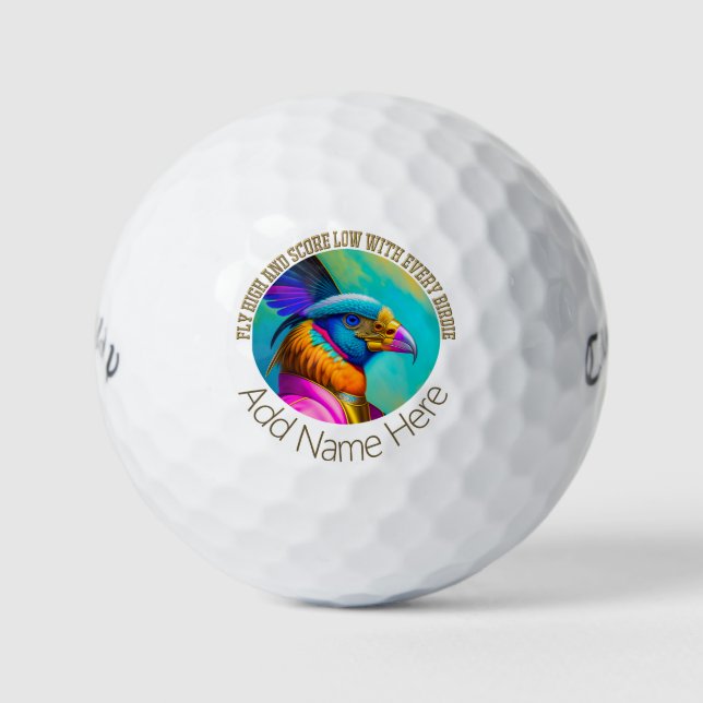 Personalized Birdie - Callaway Warbird Golf Balls (Front)