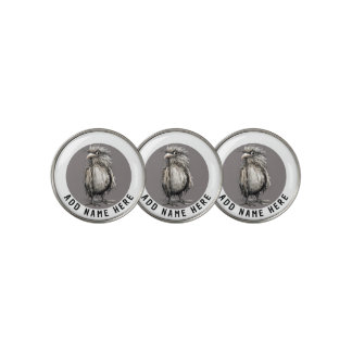 Personalized Birdie Design Golf Ball Marker