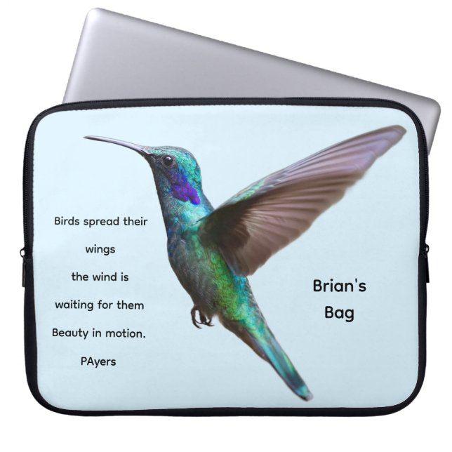 Personalized Birds spread their wings... Laptop Sleeve (Front)
