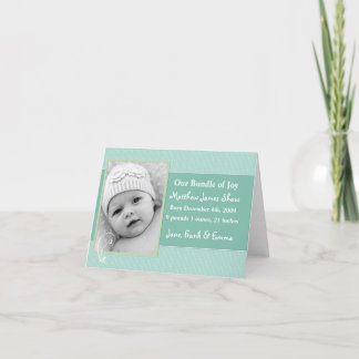 Personalized Birth Announcement Card