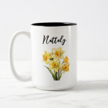 Personalized Birth Flower Mug - March