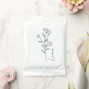 Personalized Birth Flower with Name, Custom Gift I Margarita Drink Mix