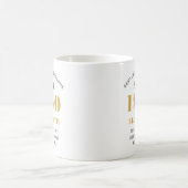 Personalized Birthday 1950 Add Your Name Elegant Coffee Mug (Center)