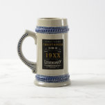 Personalized Birthday Add Name Legendary Father Beer Stein<br><div class="desc">Vintage design any year "Original Quality Legendary Inspiration" beer stein for that special dad. Add the name and year as desired in the template fields creating a unique 40th, 50th, 60th or any birthday celebration item. Team this up with the matching gifts, party accessories, and clothing available in our store...</div>