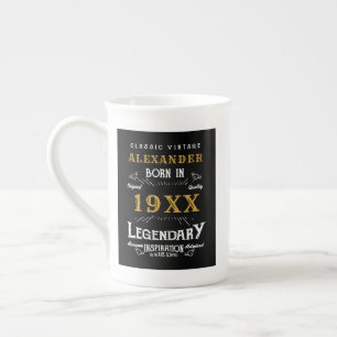 Personalized Birthday Add Name Legendary Father Bone China Mug
