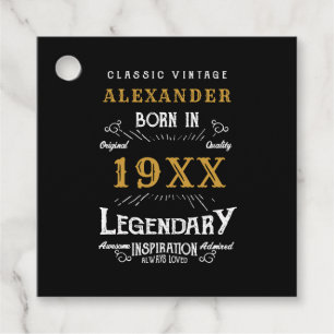 Personalized Birthday Add Name Legendary Father Favor Tags