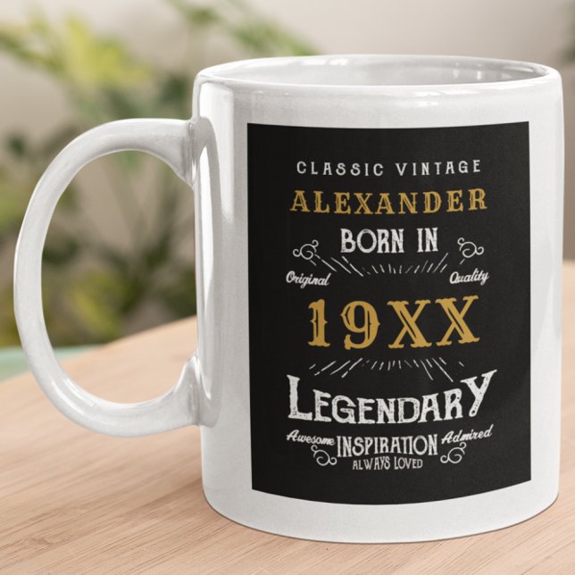 Personalized Birthday Add Name Legendary Father Giant Coffee Mug (Creator Uploaded)