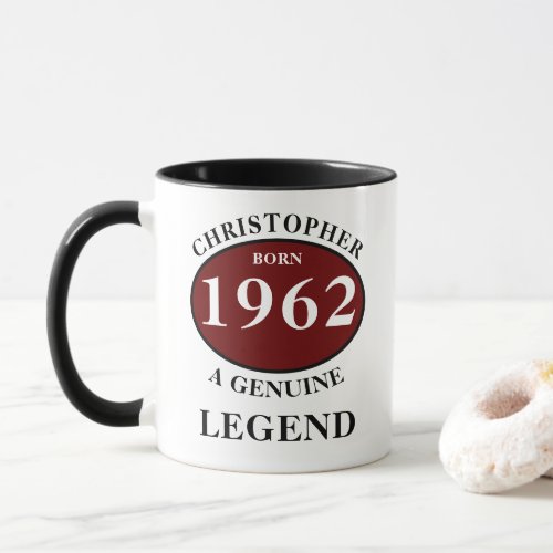 Personalized Birthday Add Name Year Born Coffee Mug