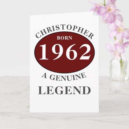 Personalized Birthday Add Name Year Born Monogram