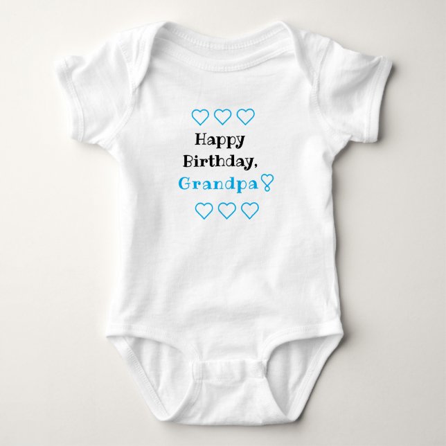 Personalized Birthday Baby Onepiece, Bodysuit (Front)