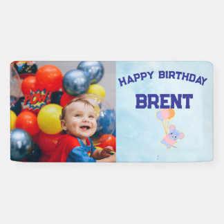 Personalized Birthday Banner with Photo and Name