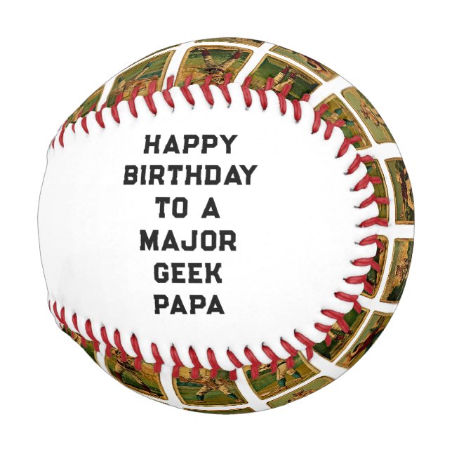 Personalized Birthday Baseball (Back Left)