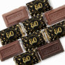 Personalized Birthday Black Gold Stars THANK YOU Hershey's Miniatures