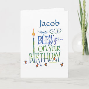 Personalized Birthday Blessings Greeting Card