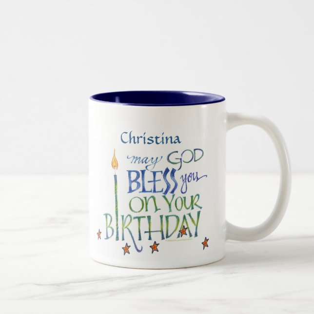 Personalized Birthday Blessings Mug (Right)
