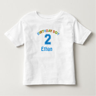 Personalized Birthday Boy (2 years old) Toddler T-shirt