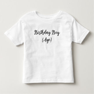 Personalized Birthday Boy Toddler – Custom Age Toddler T-shirt