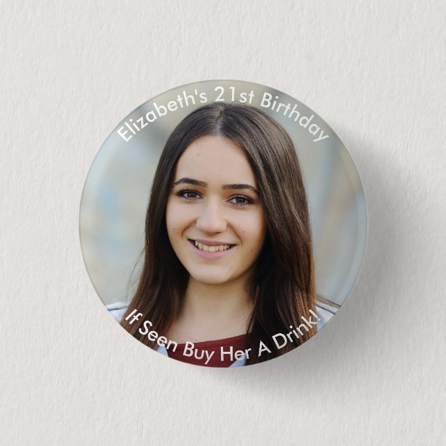 Personalized Birthday Button (Front)