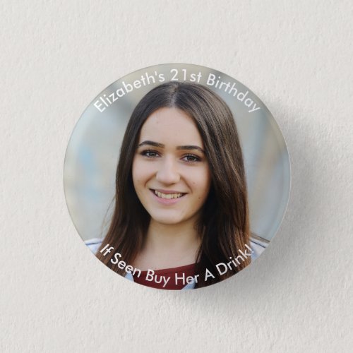 Personalized Birthday Button