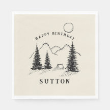 Personalized Birthday Camping