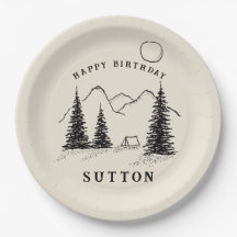 Personalized Birthday Camping