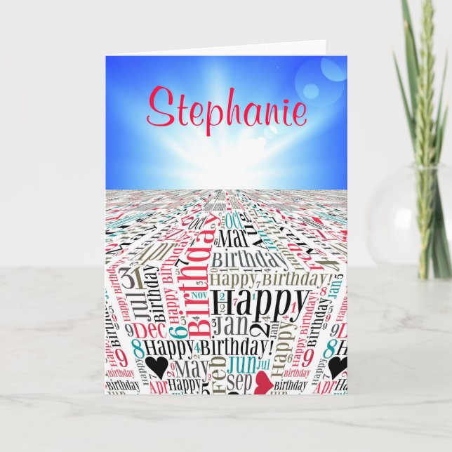 Personalized Birthday Card (Front)