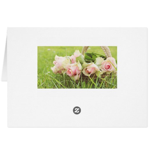 Personalized Birthday Card Floral Chic (Back Horizontal)