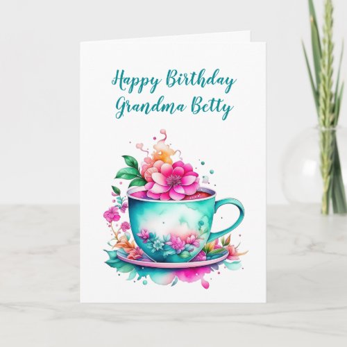Personalized Birthday Card for Grandma