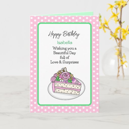 Personalized Birthday Card for Her Zazzle