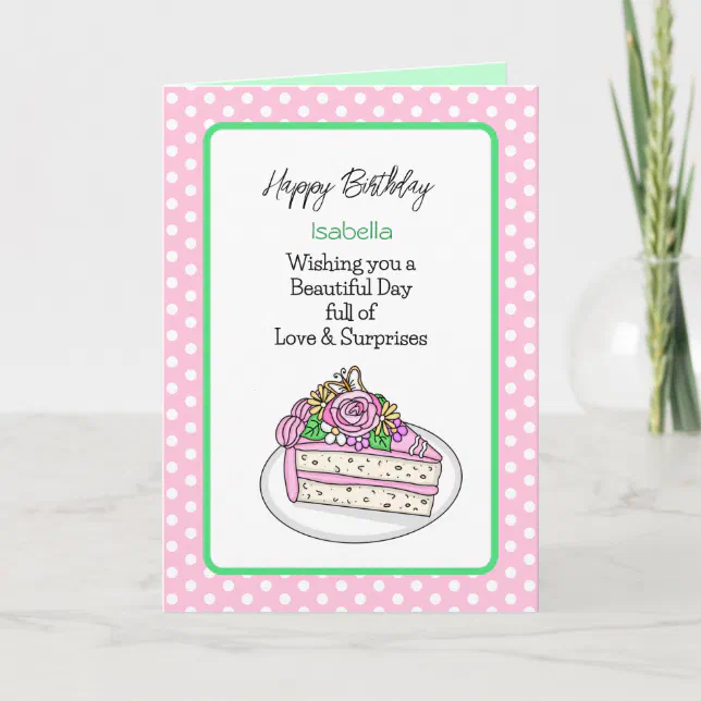 Personalized Birthday Card for Her Zazzle