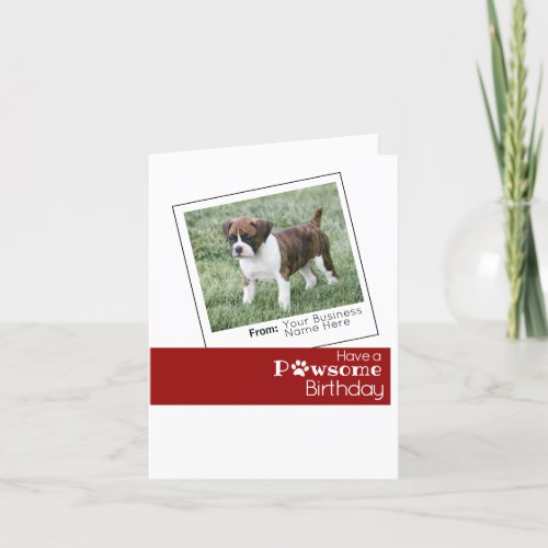 Personalized Birthday Card _ Pet Business