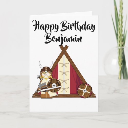 Personalized Birthday Card _ Viking Warrior