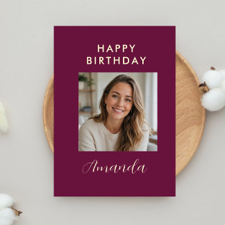 Personalized Birthday Card With Photo