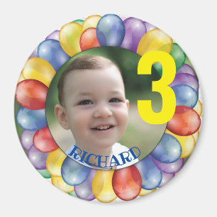 Personalized Birthday Circle Magnet