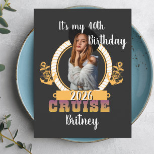 Personalized Birthday Cruise Custom Face Postcard
