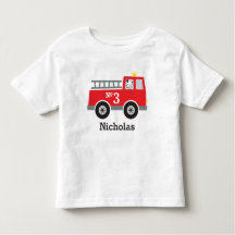Personalized Birthday Fire Truck