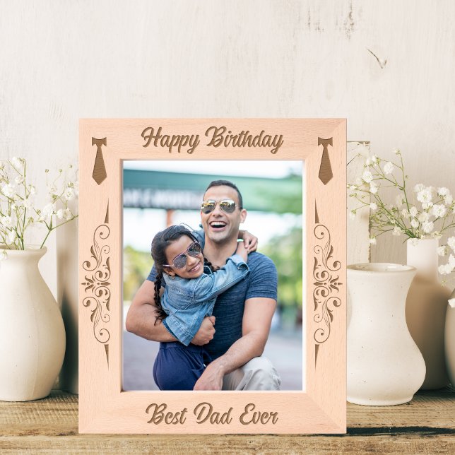 Personalized Birthday Frame for Best Dad Ever (Creator Uploaded)