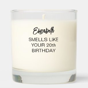 Personalized Birthday Gift Calligraphy Funny Scented Candle