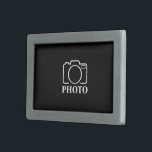 Personalized Birthday Gift Idea Upload Your Photo Belt Buckle<br><div class="desc">You can customize it with your photo,  logo or with your text.  You can place them as you like on the customization page. Modern,  unique,  simple,  or personal,  it's your choice.</div>