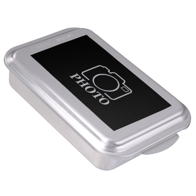 Personalized Birthday Gift Idea Upload Your Photo Cake Pan (Side)