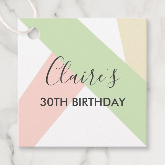 Personalized Birthday Gift Tags, Birthday Tags (Front)