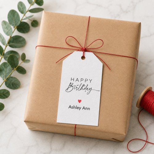 Personalized Birthday Gift Tags | Happy Birthday