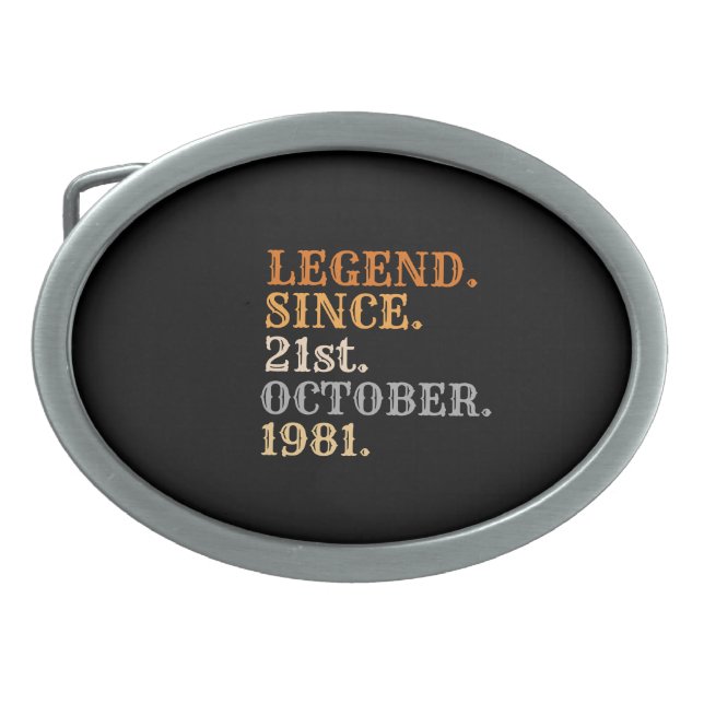 Personalized birthday gifts Add birth date  Belt Buckle (Front)